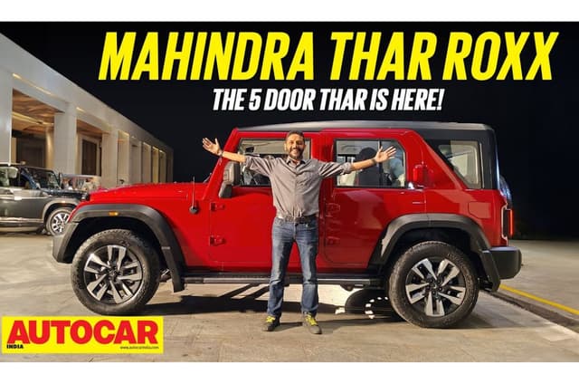 Mahindra Thar Roxx walkaround video